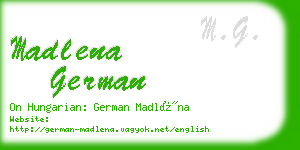 madlena german business card